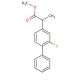Methyl 2-(2-fluoro-biphenyl-4-yl)-propionate (CAS 66202-86-6) - chemical structure image