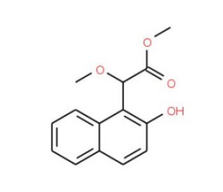 Methyl 2-(2-hydroxy-1-naphthyl)-2-methoxyacetate (CAS 624722-15-2) - chemical structure image