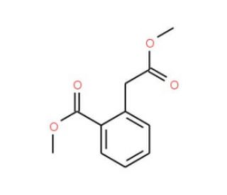 Methyl 2-(2-methoxy-2-oxoethyl)benzoate (CAS 716-43-8) - chemical structure image