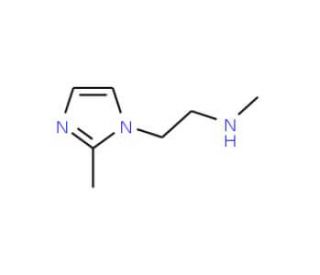 Methyl-[2-(2-methyl-imidazol-1-yl)-ethyl]-amine - chemical structure image