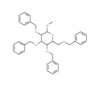 Methyl 2,3,4,6-tetra-O-benzyl-D-galactopyranoside (CAS 195827-82-8) - chemical structure image