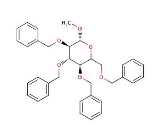 Methyl 2,3,4,6-Tetra-O-benzyl-D-mannopyranoside (CAS 83462-67-3) - chemical structure image