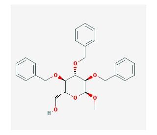 Methyl 2,3,4-tri-O-benzyl-&alpha;-D-glucopyranoside (CAS 53008-65-4) - chemical structure image