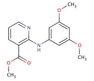 Methyl-2-(3,5-dimethoxyphenylamino) nicotinate - chemical structure image