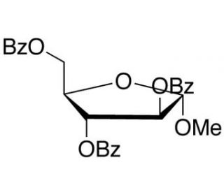 Methyl 2,3,5-Tri-O-benzoyl-&alpha;-D-arabinofuranoside (CAS 7473-42-9) - chemical structure image