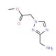 methyl 2-[3-(aminomethyl)-1H-1,2,4-triazol-1-yl]acetate - chemical structure image