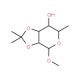 Methyl 2,3-O-isopropylidene-a-L-rhamnopyranoside (CAS 14133-63-2) - chemical structure image