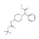 Methyl 2-{4-[(tert-butoxycarbonyl)amino]-piperidino}-2-phenylacetate - chemical structure image