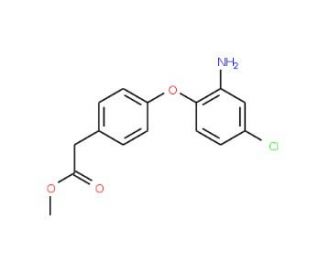Methyl 2-[4-(2-amino-4-chlorophenoxy)phenyl]-acetate - chemical structure image