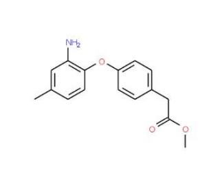 Methyl 2-[4-(2-amino-4-methylphenoxy)phenyl]-acetate - chemical structure image