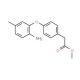Methyl 2-[4-(2-amino-5-methylphenoxy)phenyl]-acetate - chemical structure image
