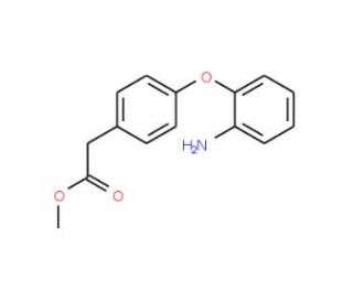 Methyl 2-[4-(2-aminophenoxy)phenyl]acetate - chemical structure image