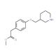 Methyl 2-[4-(3-piperidinylmethoxy)phenyl]acetate - chemical structure image