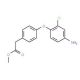 Methyl 2-[4-(4-amino-2-chlorophenoxy)phenyl]-acetate - chemical structure image