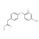 Methyl 2-[4-(4-amino-2-fluorophenoxy)phenyl]-acetate - chemical structure image
