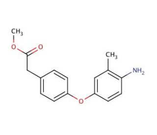 Methyl 2-[4-(4-amino-3-methylphenoxy)phenyl]-acetate - chemical structure image