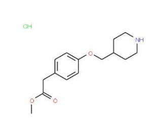 Methyl 2-[4-(4-piperidinylmethoxy)phenyl]acetatehydrochloride - chemical structure image