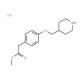 Methyl 2-[4-(4-piperidinylmethoxy)phenyl]acetatehydrochloride - chemical structure image