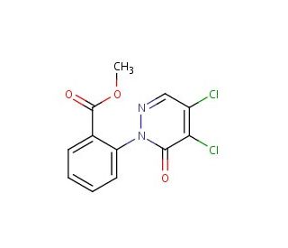 methyl 2-(4,5-dichloro-6-oxopyridazin-1(6H)-yl)benzoate - chemical structure image