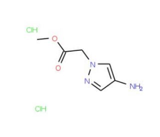 methyl 2-(4-amino-1H-pyrazol-1-yl)acetate dihydrochloride - chemical structure image