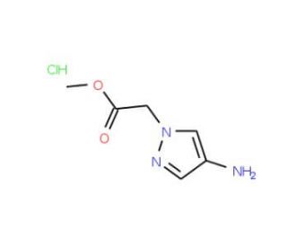 methyl 2-(4-amino-1H-pyrazol-1-yl)acetate hydrochloride - chemical structure image