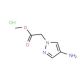 methyl 2-(4-amino-1H-pyrazol-1-yl)acetate hydrochloride - chemical structure image