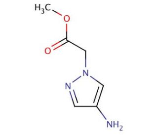 methyl 2-(4-amino-1H-pyrazol-1-yl)acetate - chemical structure image