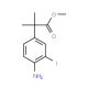 Methyl 2-(4-amino-3-iodophenyl)-2-methylpropanoate - chemical structure image