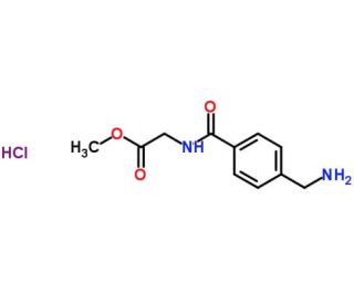 methyl 2-{[4-(aminomethyl)phenyl]formamido}acetate hydrochloride (CAS 1193387-39-1) - chemical structure image