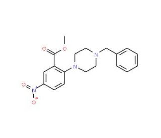 Methyl 2-(4-benzylpiperazino)-5-nitrobenzenecarboxylate - chemical structure image
