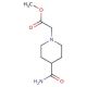 methyl 2-(4-carbamoylpiperidin-1-yl)acetate - chemical structure image