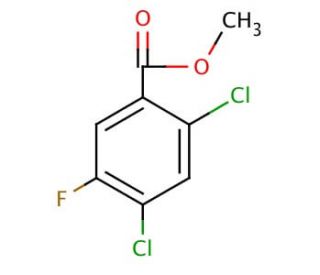 Methyl 2,4-dichloro-5-fluorobenzoate (CAS 128800-56-6) - chemical structure image