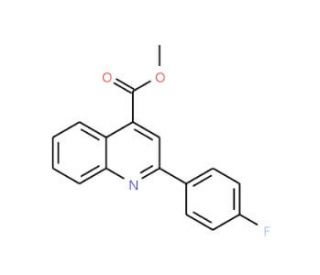 methyl 2-(4-fluorophenyl)quinoline-4-carboxylate - chemical structure image