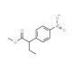 Methyl 2-(4-nitrophenyl)butanoate (CAS 24646-25-1) - chemical structure image