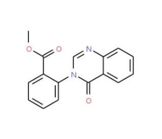 Methyl 2-(4-oxo-3(4H)-quinazolinyl)benzoate (CAS 51310-21-5) - chemical structure image