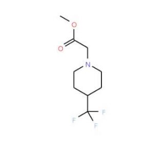 Methyl 2-[4-(trifluoromethyl)piperidino]acetate (CAS 860343-95-9) - chemical structure image