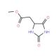 Methyl (2,5-dioxoimidazolidin-4-yl)acetate (CAS 63760-88-3) - chemical structure image