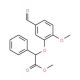 Methyl 2-(5-formyl-2-methoxyphenoxy)-2-phenylacetate (CAS 885949-40-6) - chemical structure image