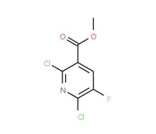 Methyl 2,6-dichloro-5-fluoropyridine-3-carboxylate (CAS 189281-66-1) - chemical structure image