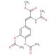 Methyl 2-Acetamido-3-(3,4-diacetoxyphenyl)-2-propenoate (CAS 170699-07-7) - chemical structure image