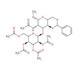 Methyl 2-Acetamido-4,6-O-benzylidene-3-O-(2,3,4,6-tetra-O-acetyl-&beta;-D-galactopyranosyl-2-deoxy-&beta;-D-glucopyranoside - chemical