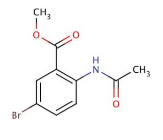 Methyl 2-acetamido-5-bromobenzoate (CAS 138825-96-4) - chemical structure image