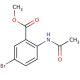 Methyl 2-acetamido-5-bromobenzoate (CAS 138825-96-4) - chemical structure image
