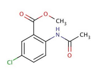 Methyl 2-acetamido-5-chlorobenzoate (CAS 20676-54-4) - chemical structure image