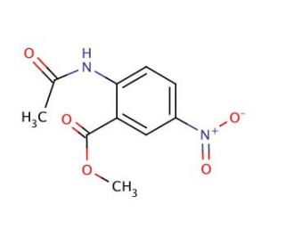 Methyl 2-acetamido-5-nitrobenzoate (CAS 5409-45-0) - chemical structure image