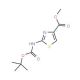 Methyl 2-amino-1,3-thiazole-4-carboxylate, N-BOC protected (CAS 850429-62-8) - chemical structure image