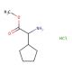 Methyl 2-Amino-2-cyclopentylacetate HCl (CAS 477584-83-1) - chemical structure image