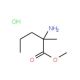 methyl 2-amino-2-methylpentanoate hydrochloride - chemical structure image
