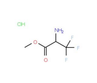 Methyl 2-amino-3,3,3-trifluoropropanoate hydrochloride (CAS 134297-36-2) - chemical structure image