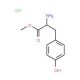 methyl 2-amino-3-(4-hydroxyphenyl)propanoate hydrochloride 的分子结构, CAS编号: 68697-61-0 methyl 2-amino-3-(4-hydroxyphenyl)propanoate hydrochloride (CAS 68697-61-0) - chemical structure image